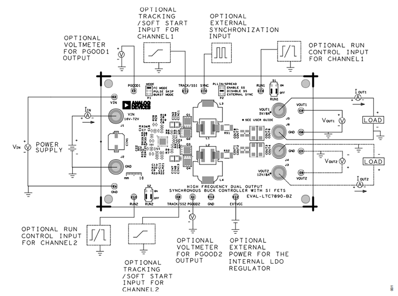 Analog Devices Inc. EVAL-LTC7890-BZ Evaluation Board